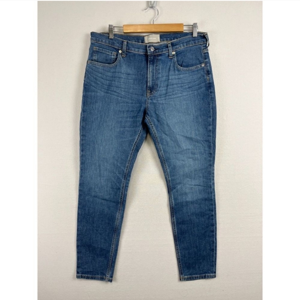 Everlane Slim Skinny Jeans Womens 32 x 28ā Medium Wash Stretch High Rise